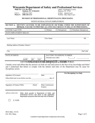 Fill Out a Valid Wisconsin 812 Template