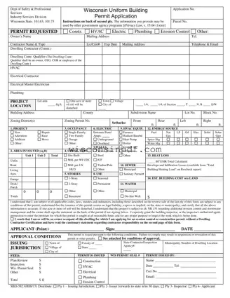 Fill Out a Valid Wisconsin Building Permit Template