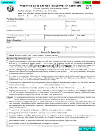 Fill Out a Valid Wisconsin Tax Exempt Template