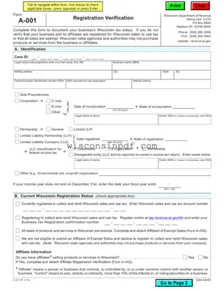 Fill Out a Valid Wisconsin Verification Template